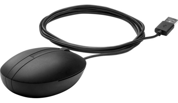 Мишка дротова HP 320M, 3кн., 1000 dpi, чорний - 569663