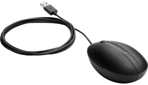 Мишка дротова HP 320M, 3кн., 1000 dpi, чорний - 569663