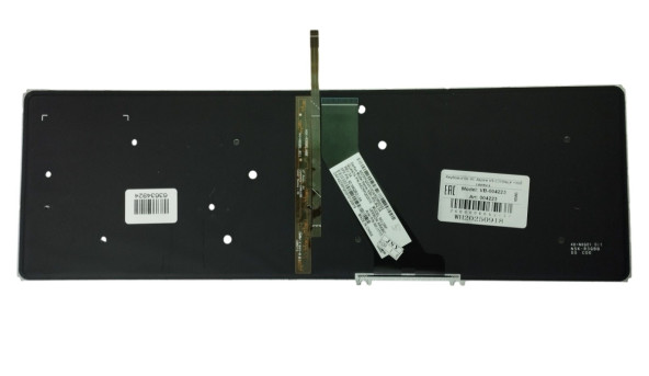 Клавіатура для ноутбука Acer Aspire V5, V5-531, V5-531G, V5-551, V5-551G, V5-571, V5-571G, V5-571P з підсвіткою (Light), Black, (No Frame) RU
