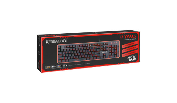 Клавіатура ігрова Redragon Dyaus K509 UA 7 colors - 569797