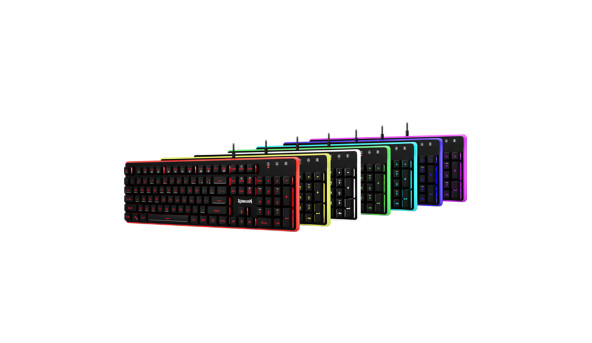Клавіатура ігрова Redragon Dyaus K509 UA 7 colors - 569797