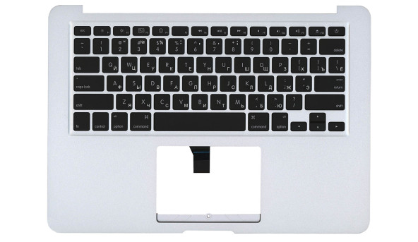 Клавіатура для ноутбука Apple MacBook Air (A1369) 2010+ Black, (Silver TopCase), RU (горизонтальний ентер)