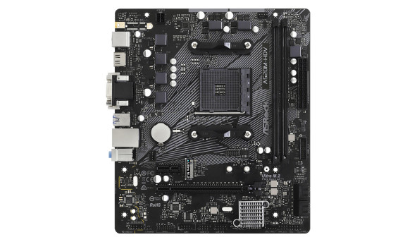 ASRock A520M-HDV (AM4/A520, 2*DDR4, PCIex16, D-Sub/DVI-D/HDMI, 4xSATAІІІ, M.2, GLan, 8ch, mATX)