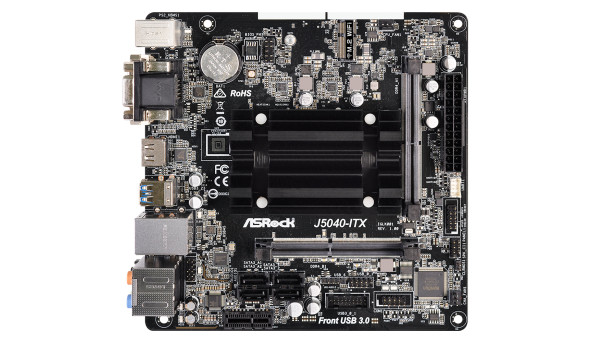 ASRock J5040-ITX (Quad-Core Pentium 3.2GHz, 2xDDR4 SoDIMM, VGA/HDMI/DVI, 1*PCIe, 4xSATAIII, miniITX)