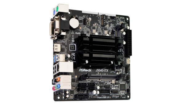 ASRock J5040-ITX (Quad-Core Pentium 3.2GHz, 2xDDR4 SoDIMM, VGA/HDMI/DVI, 1*PCIe, 4xSATAIII, miniITX)