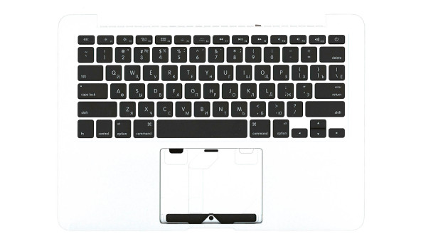 Клавіатура для ноутбука Apple MacBook Pro A1425 Black, Silver TopCase, RU горизонтальний ентер