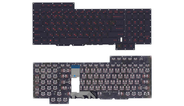 Клавіатура для ноутбука Asus (GX700) Black, (No Frame) RU