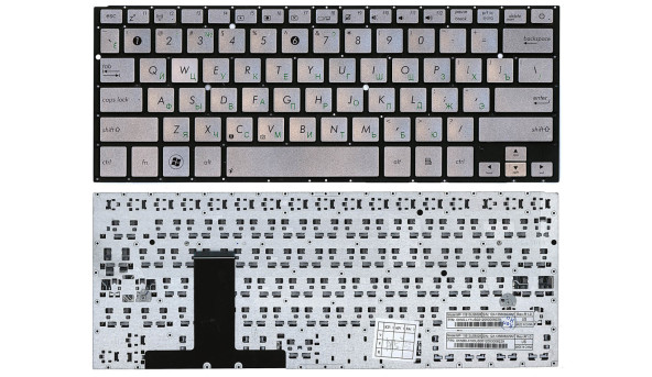 Клавиатура для ноутбука Asus (UX31E) Silver, (No Frame) RU