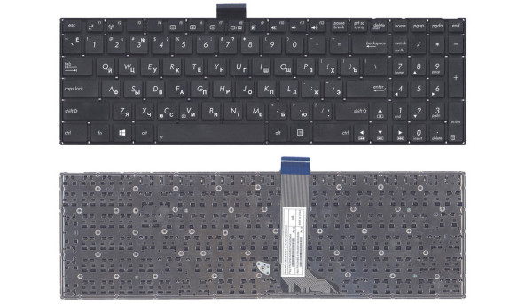 Клавіатура для ноутбука Asus (X502) Black, (No Frame), RU