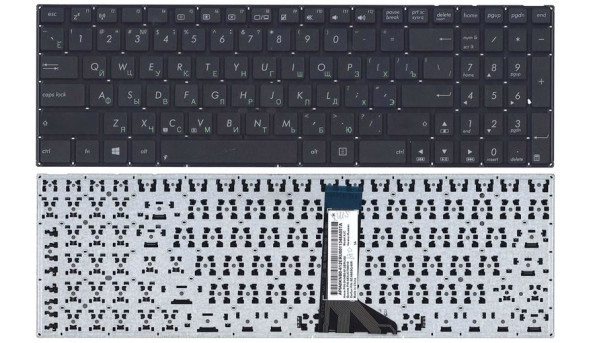 Клавіатура для ноутбука Asus (X551, X551CA) Black, (No Frame) RU