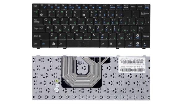 Клавіатура для ноутбука Asus EEE PC 900HA T91 T91MT 900SD Black, RU