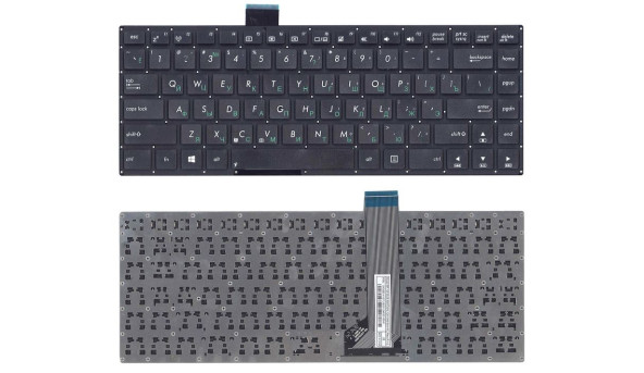 Клавіатура для ноутбука Asus VivoBook (S400CA, S451, S401) Black, (No Frame), RU