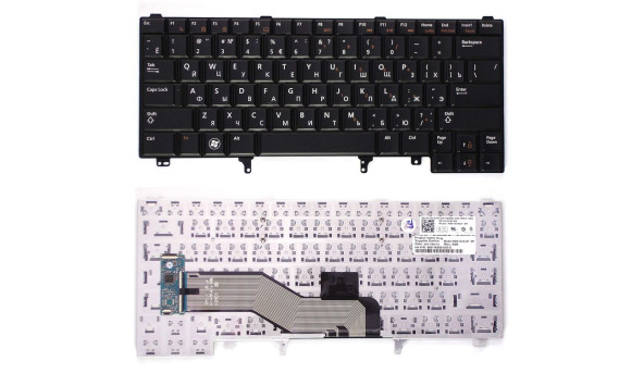 Клавіатура для ноутбука Dell Latitude E5420, E6220, E6320, E6420, E6430 Black, RU/EN