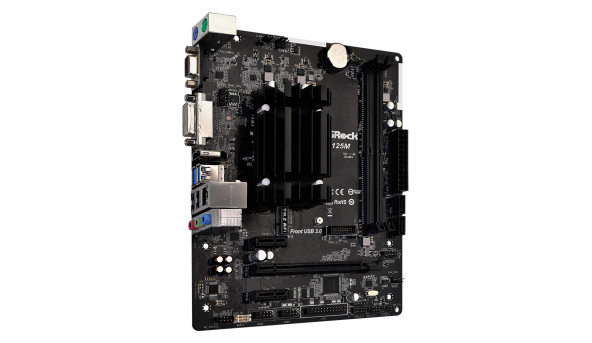 ASRock J4125M (Quad-Core Celeron 2.7GHz, 2xDDR4, VGA/HDMI/DVI, 1*PCIex16, 2xSATAIII, mATX) - 570102