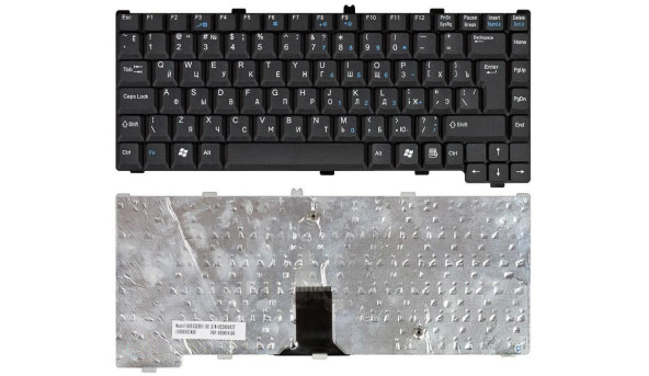 Клавіатура для ноутбука Fujitsu Amilo (M7440, M7440G, M6100) Black, RU (вертикальний ентер)