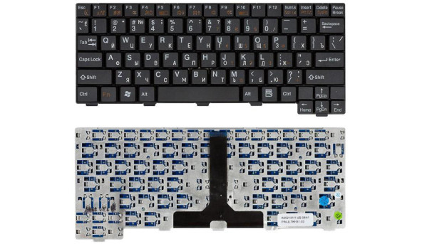 Клавіатура для ноутбука Fujitsu LifeBook (P1610, P1510) Black, RU