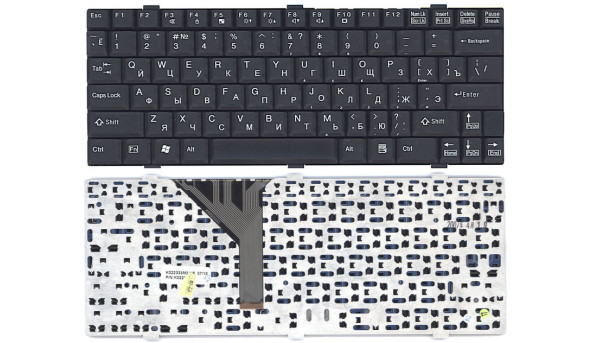 Клавіатура для ноутбука Fujitsu LifeBook (P7010) Black, RU