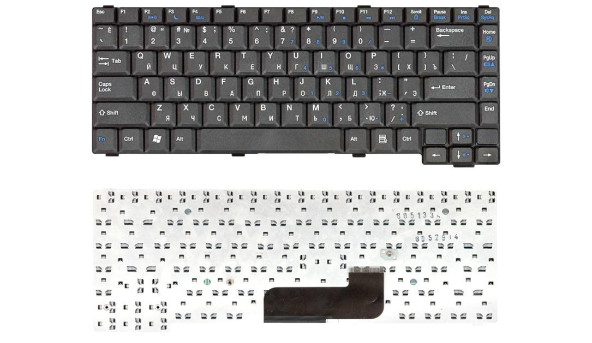 Клавіатура для ноутбука Gateway CX200, CX210, M280, M285, CX2620, CX2620h, CX2608, CX2610, CX2615, CX2619, CX2724, CX2720 Black, RU