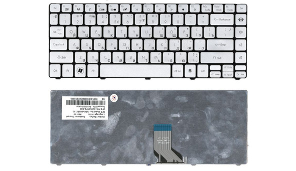 Клавіатура для ноутбука Gateway (ID49) Silver, RU