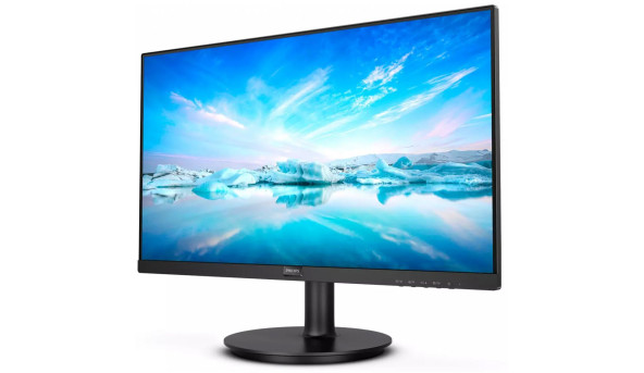 TFT 21.5" Philips 222V8LA, VA, D-Sub, HDMI, DP, колонки, чорний - 570155