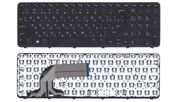 Клавиатура для ноутбука HP (350 G2) Black, (With Frame) RU