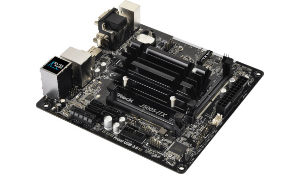 ASRock J5005-ITX/REF (Quad-Core Pentium 2.8GHz, 2xDDR4 SoDIMM, VGA/HDMI/DVI, 1*PCIe, miniITX) - 570167