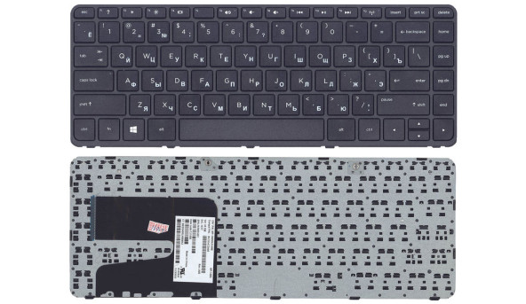 Клавіатура для ноутбука HP Pavilion (14-E) Black, (Black Frame) RU