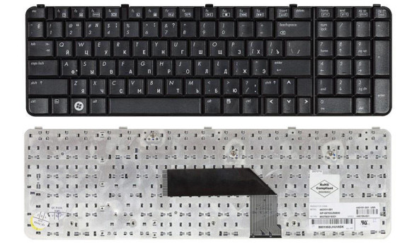Клавіатура для ноутбука HP Pavilion (HDX9000) Black, RU/EN