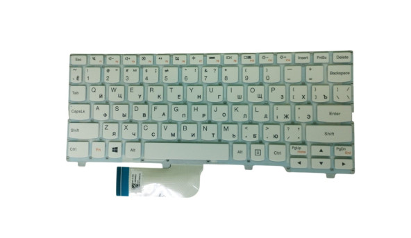 Клавіатура для ноутбука Lenovo IdeaPad (100S-11IBY) White (No Frame), RU