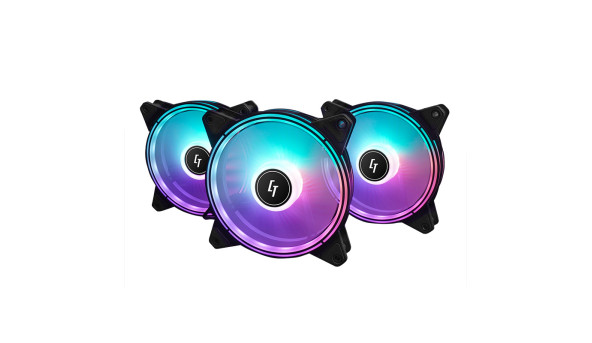 Вентилятор для корпуса 120mm*3 Chieftec Nova NF-3012-RGB fan set - 570342