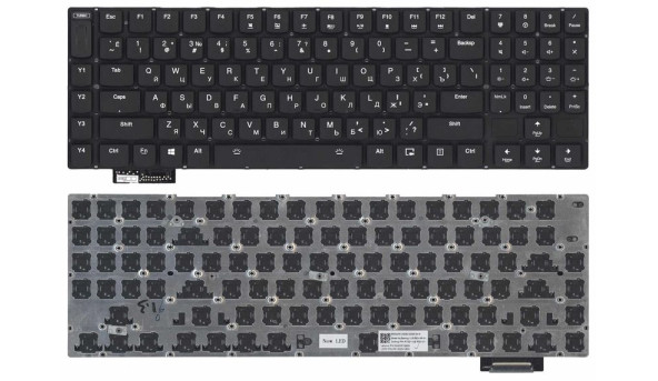 Клавіатура для ноутбука Lenovo IdeaPad (Y900-17ISK) з підсвіткою (Light), Black, (No Frame), RU