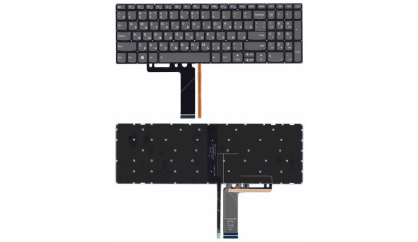 Клавіатура для ноутбука Lenovo IdeaPad 320-15ABR з підсвіткою Light, Black, No Frame RU