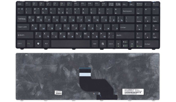 Клавіатура для ноутбука MSI (CR640, CX640) Black, (Black Frame), RU