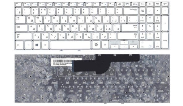 Клавіатура для ноутбука Samsung (355V5C, 350V5C, NP355V5C, NP355V5C-A01) White, (No Frame), RU