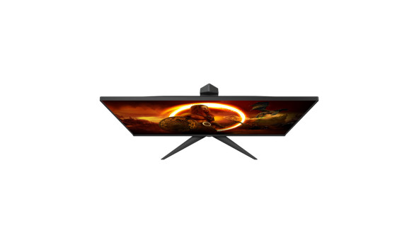 TFT 27" AOC 27G2SAE/BK, VA, 165Гц, D-Sub, HDMIx2, DP, колонки, чорний з червоним - 570431