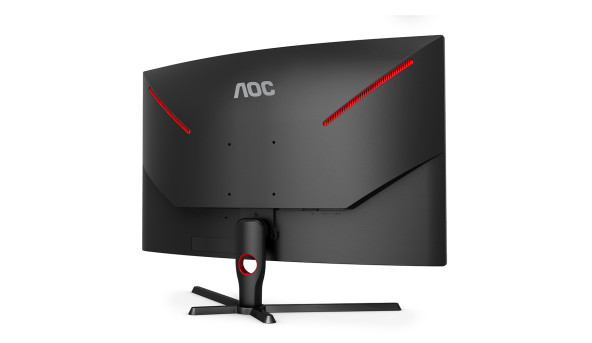 TFT 31.5" AOC C32G3AE/BK, VA, 165Гц, 4мс, вигнутий, DP, HDMIx 2, колонки, чорний з червоним - 570434