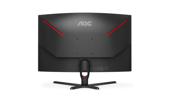 TFT 31.5" AOC C32G3AE/BK, VA, 165Гц, 4мс, вигнутий, DP, HDMIx 2, колонки, чорний з червоним - 570434