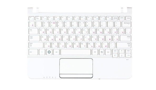 Клавіатура для ноутбука Samsung N210 White, White TopCase, RU