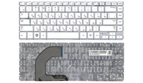 Клавіатура для ноутбука Samsung (Q470) White, (No Frame), RU