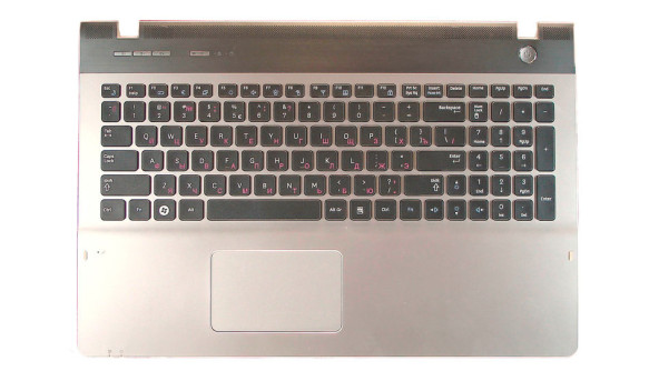 Клавіатура для ноутбука Samsung (QX530) Black, (Silver TopCase), RU