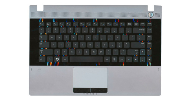 Клавіатура для ноутбука Samsung (RC410) Black, (Black-Gray TopCase), RU
