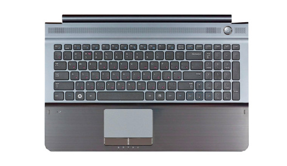 Клавіатура для ноутбука Samsung (RC510) Black, (Gray TopCase), RU