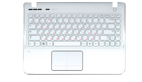 Клавіатура для ноутбука Samsung (SF310) White, (White TopCase), RU