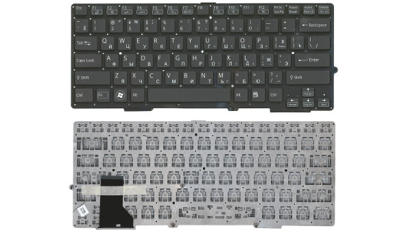 Клавіатура для ноутбука Sony (SVS13) з підсвічуванням (Light), Black, (No Frame) UA