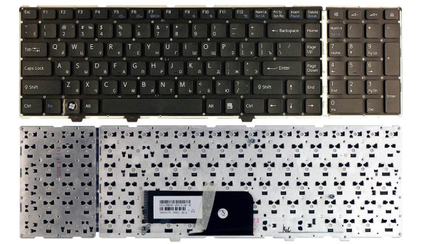 Клавіатура для ноутбука Sony Vaio (VGN-AW) Black, (No Frame) RU