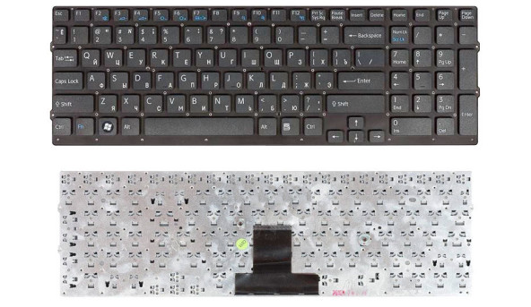 Клавиатура для ноутбука Sony Vaio (VPC-EB) Black, (Black Frame) RU