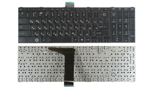 Клавіатура Toshiba Satellite (C850, C850D, L850, L850D, L855, L855D, L870, L870D, L875, L875D, P870, P875, P850, C855, C855D) Black, RU