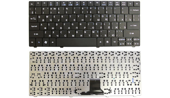 Клавиатура для ноутбука Acer Aspire (1420, 1425, 1425P, 1810, 1810T, 1820, 1825, 1830T) Aspire One (715, 721, 722, 751, 751H, 752, 752H, 753, ZA3, ZA5) Acer Ferrari One (200) Black, RU/EN