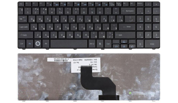 Клавиатура для ноутбука Acer Aspire (5334, 5516, 5517, 5532, 5534, 5541, 5732) eMachines (E430, E525, E527, E625, E627, E628, E630, E725, G525, G625, G627) Black, RU