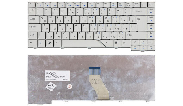 Клавіатура для ноутбука Acer Aspire 4710, 4520, 5315, 5520, 5710, 5710G, 5710Z, 5710ZG, 5720, 5920 White RU